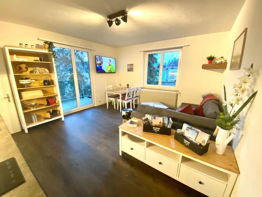 Beautiful Flat With Nice Lake And Mountain Views Weggis Esterno foto